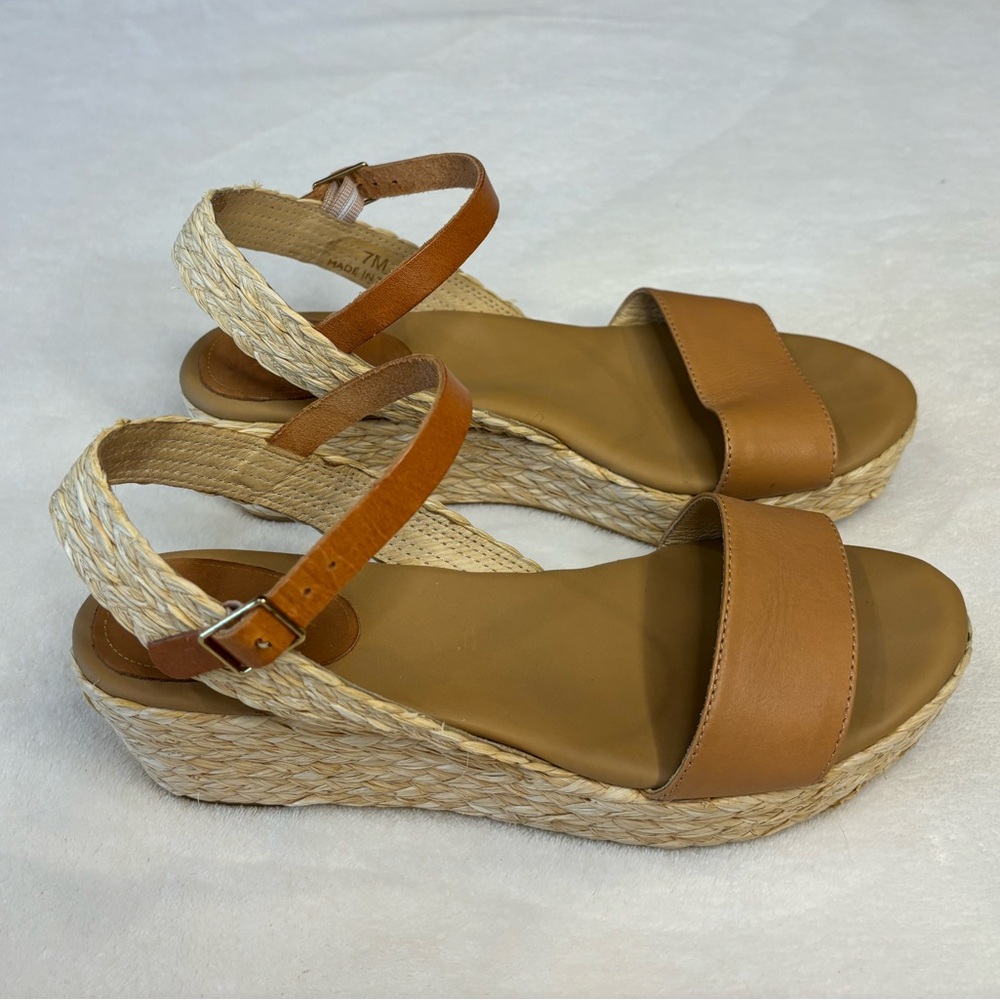 Matt Bernson Women’s Leather Sandals in Brown, Size 7M